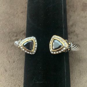 Silver bracelet with jewels